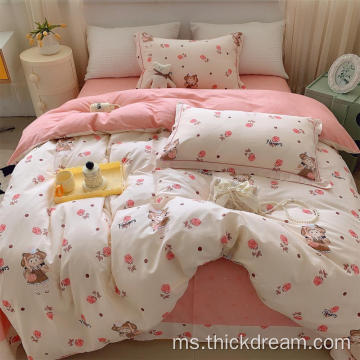 Little Brier-Rose Sheet Cover Bedding Bantal Set Bantal